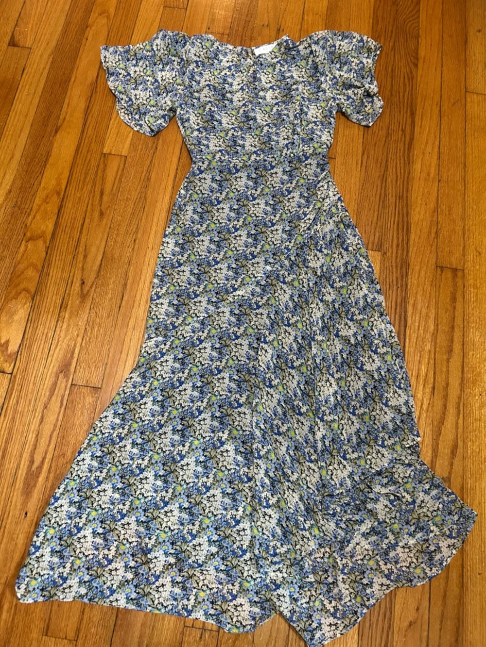 ASTR The‎ Label Floral Print Maxi Flutter Sleeve Maxi XS